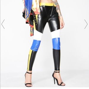 Dollskill Colorblock Motorcycle Pants